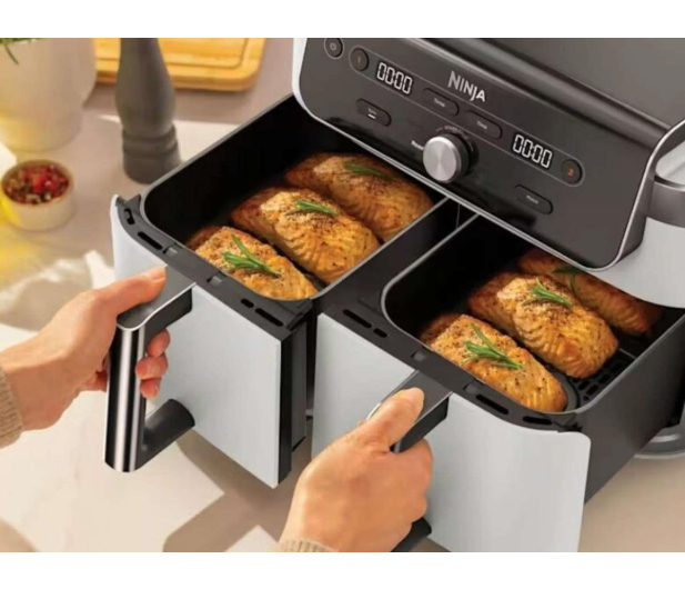 Ninja Air Fryer DZ901EUWH z podwójnym koszem biały - 1604097 - zdjęcie 5
